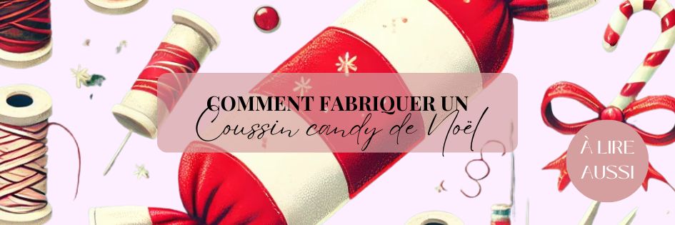 Coussin candy Noël